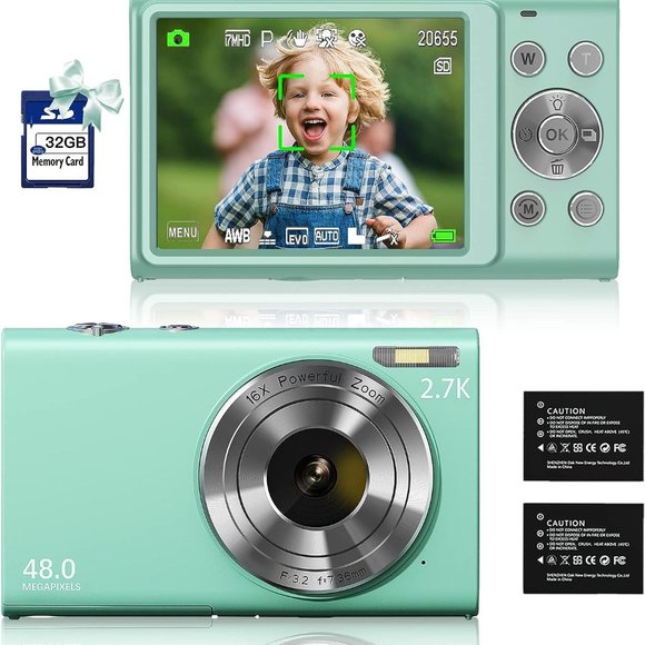 new in box Digital Camera 48MP with 32GB Memory Card